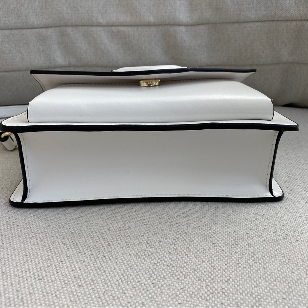 The Bobbi Leather Small Crossbody Bag - White - Picture 11 of 11